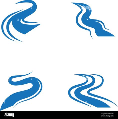 River Icon Vector Illustration Design Template Stock Vector Image Art