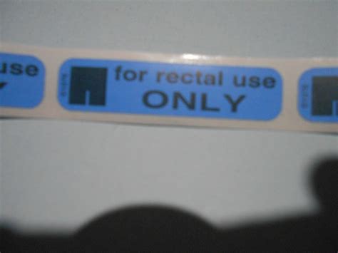 50 For Rectal Use Only Stickers 1 5 X 375 Prank April Fool Joke