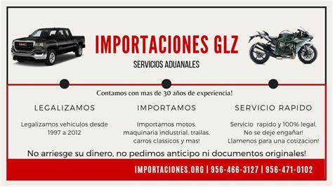 Legalizacion de autos - Importaciones Glz - Laredo Tx - Houston, TX Patch