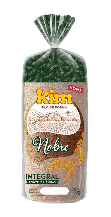 Pão De Forma Nobre Integral Kim Alimentos