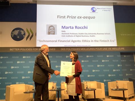assistant professor marta rocchi wins top international prize