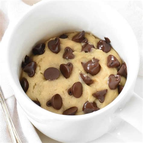 Minute Chocolate Chip Mug Cookie No Egg Recipe Chocolate Chip