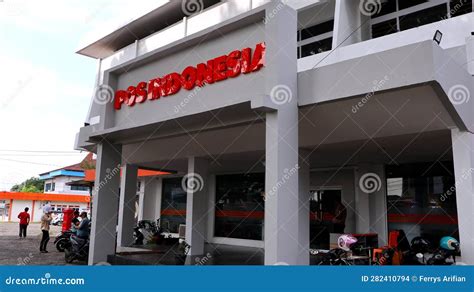 indonesian post office building editorial stock image image  wood
