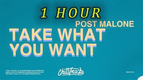 1 Hour 🕐 Post Malone Take What You Want Lyricsletra Ft Ozzy Osbourne And Travis Scott Youtube