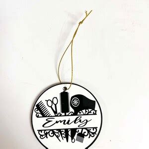 Hair Stylist Ornament Personalized Christmas Gift Salon Tree Decor - Etsy