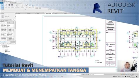 Tutorial Autodesk Revit Arsitektur Membuat Menempatkan Tangga