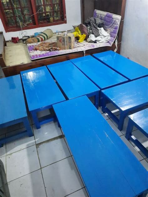 Meja Jati Belanda Alusan Ukuran 100x40x30 Kaki Lipat Lazada Indonesia