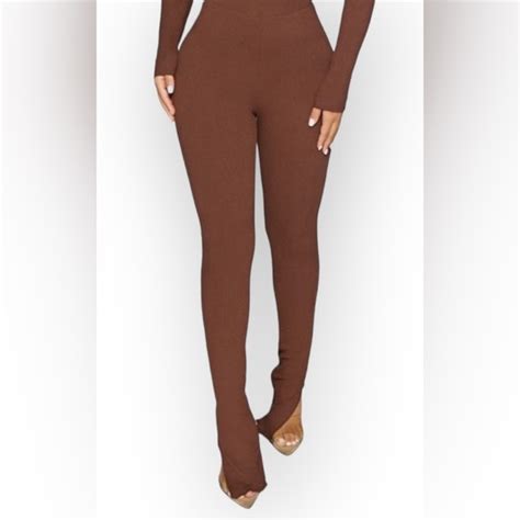 Naked Wardrobe Pants Jumpsuits Nwt Naked Wardrobe Snatch Slit