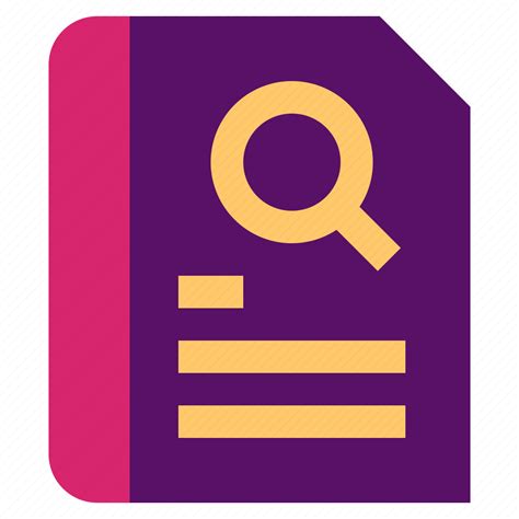 Business Document File Office Search Icon Download On Iconfinder