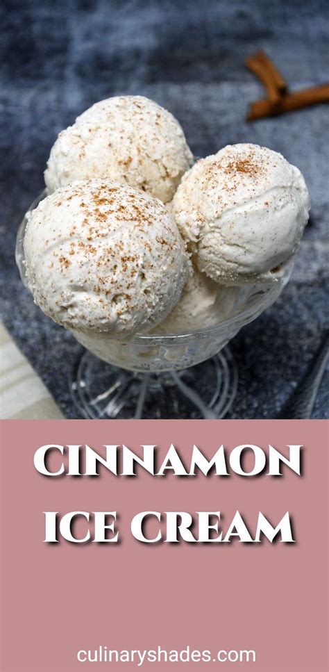 Cinnamon Ice Cream Culinary Shades