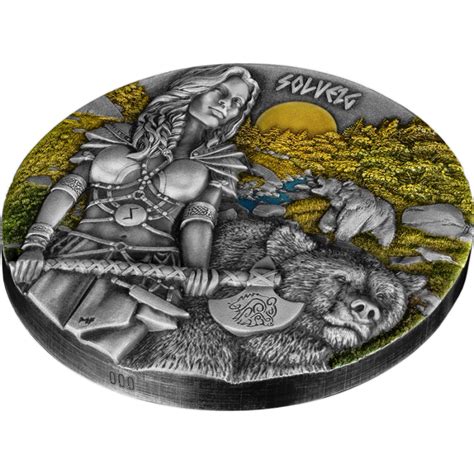 Valkyries Solveig 2024 2oz High Relief Guldener