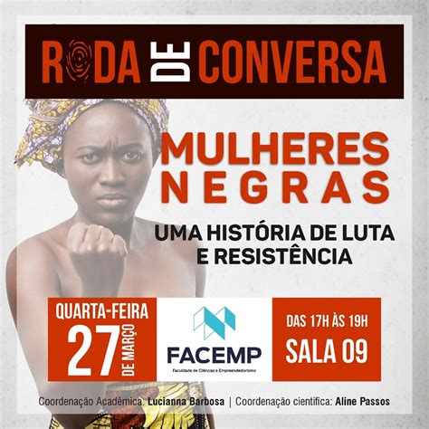 Roda de Conversa mulheres negras uma história de luta e resistência