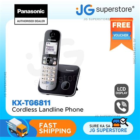 Panasonic KX-TG6811 Wireless Cordless Telephone Landline with Multible ...