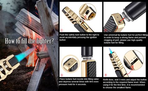 Turbine Torcher Jet Torch Butane Lighter With T Box Solar Beam Torch Jet Flame