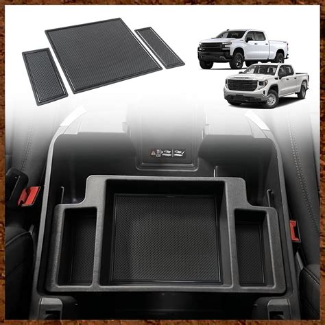 Muslogy Center Console Organizer Compatible With 2022 2024 Chevy