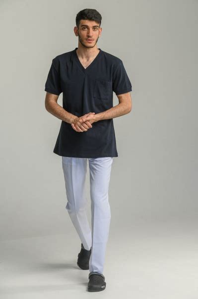 Поло Cizgimedikal Uniforma, размер 44, 46, цвет темно-синий, 100 % ...