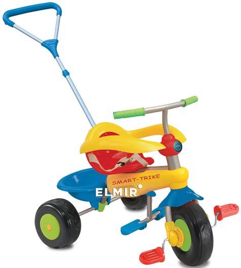 Велосипед трехколесный Smart Trike Cookie 3 в 1 желтый/красный/синий ...