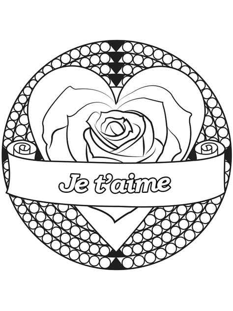 Coloriage Je Taime à Imprimer Sur Coloriageenfantcom