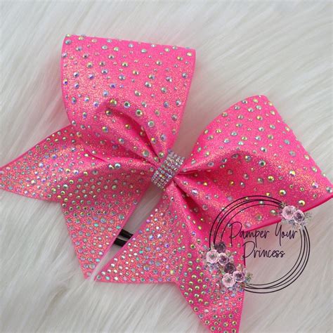 Hot Pink Cheer Bow Etsy