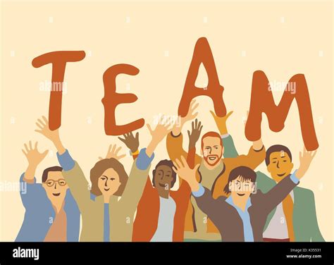 happy team group people stock vector image art alamy