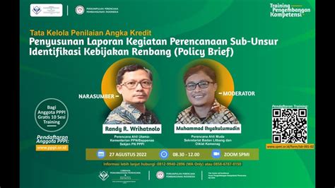 penyusunan laporan kegiatan perencanaan subunsur identifikasi kebijakan