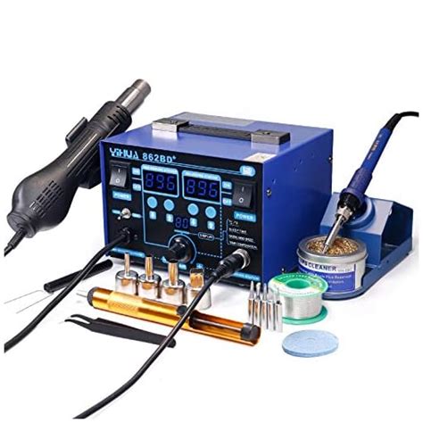 Yihua Bd Smd Esd Safe In Soldering Iron Hot Air Rework Station F C With Multiple