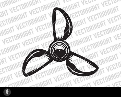 Airplane Propellers Vector Airplane Propeller Svg Aviation Etsy