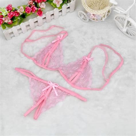 Femmes Lady Lingerie Sexy Sous vêtements en dentelle Vêtements de nuit G string Lingerie
