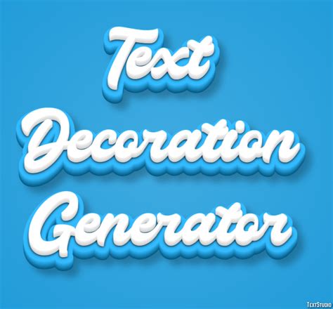 Text Decoration Generator Text Effect And Logo Design Font