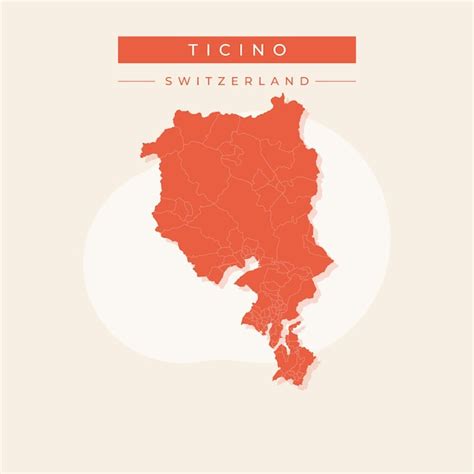 Premium Vector Vector Illustration Vector Of Ticino Map Switzerland