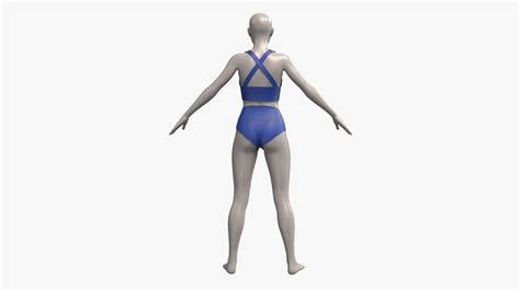 Bikini Set 07 Mannequin Female 001 Pose 01 PBR 4K 3D Model TurboSquid 1949835
