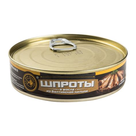 Рыбные консервы стерилизованные: шпроты в масле из балтийской кильки ...