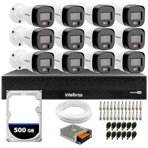 Kit 12 Câmeras Intelbras VHD 1220 B G7 FULL KaBuM