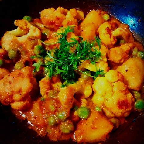 Aloo Matar Gobi Cauliflower Peas Potatoes Recipe