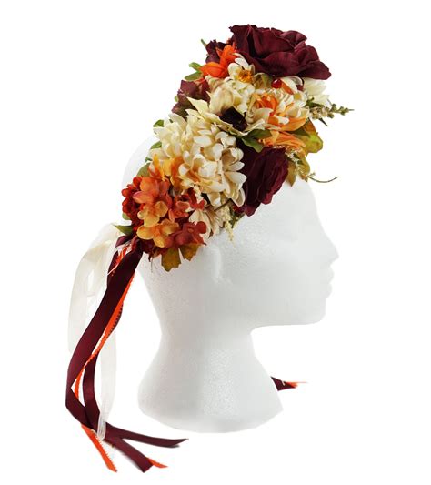 Fall Flower Crown Autumn Flower Crown Flower Head Wreath Floral