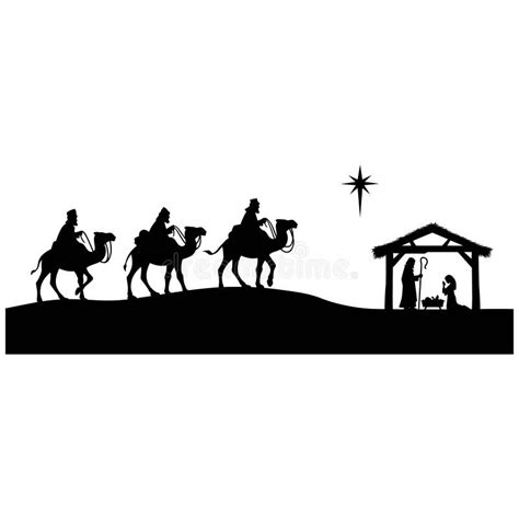 Nativity Silhouette Stock Illustrations – 5,477 Nativity Silhouette ...