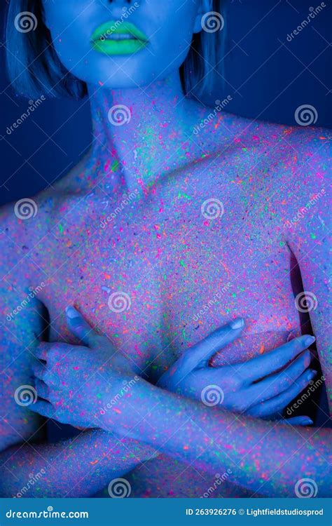 Cropped View Of Nude Woman With Stock Photo Image Of Lipstick Filter