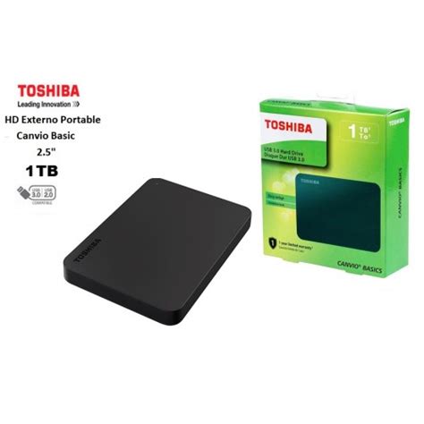 Disco Duro Externo Toshiba Canvio Basics Tb Usb Negro