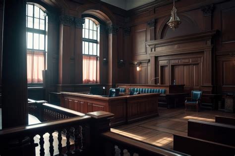 Premium Photo A Judge Sits At A Desk And Writes In A Notebook