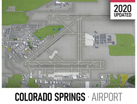 3D model Colorado Springs Airport VR / AR / low-poly | CGTrader