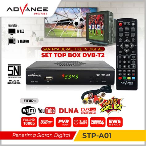 Set Top Box Tv Digital Advance Dvb T Ews Uhf Hd Set Topbox Tv Analog