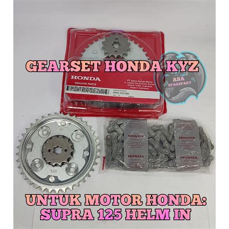 Jual GEAR SET KYZ ASLI ORIGINAL Motor HONDA SUPRA 125 HELM IN Karbu