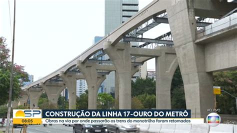 V Deo Obras De Constru O Da Via Da Linha Ouro Do Metr S O