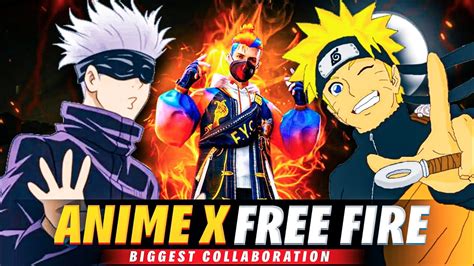 ANIME X FREE FIRE BIGGEST COLLABORATION NARUTO X FREE FIRE FREE