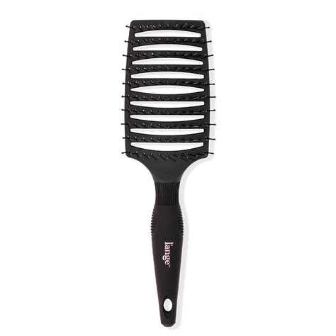 L Ange Hair Siena Wide Curved Vented Hair Brush Detangle Brush With Nylon Bristles Best