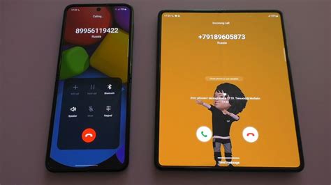 Incoming Call Outgoing Call At The Same Time Samsung Galaxy Z Fold3