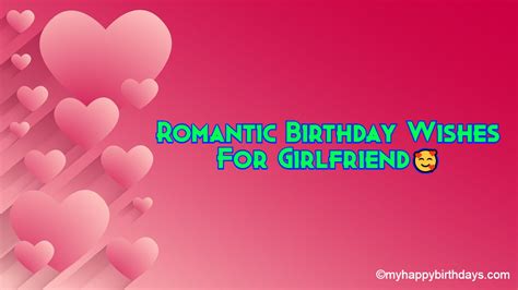 165 Heart Touching Birthday Wishes For Girlfriend Messages