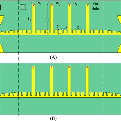 schematic   broadband filter  upper layer   layer