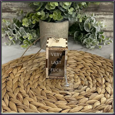 Funny Novelty Christmas Ornament Last Fuck To Give Gag Gift Funny Gift Fucks To Give My Last