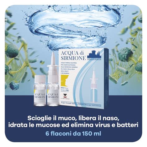 Acqua Di Sirmione Acqua Termale Spray 6 Flaconcini 15 Ml